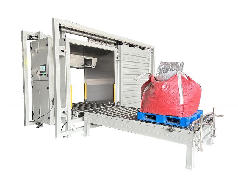 噸袋臥式箱體移動內(nèi)抽箱式真空包裝機